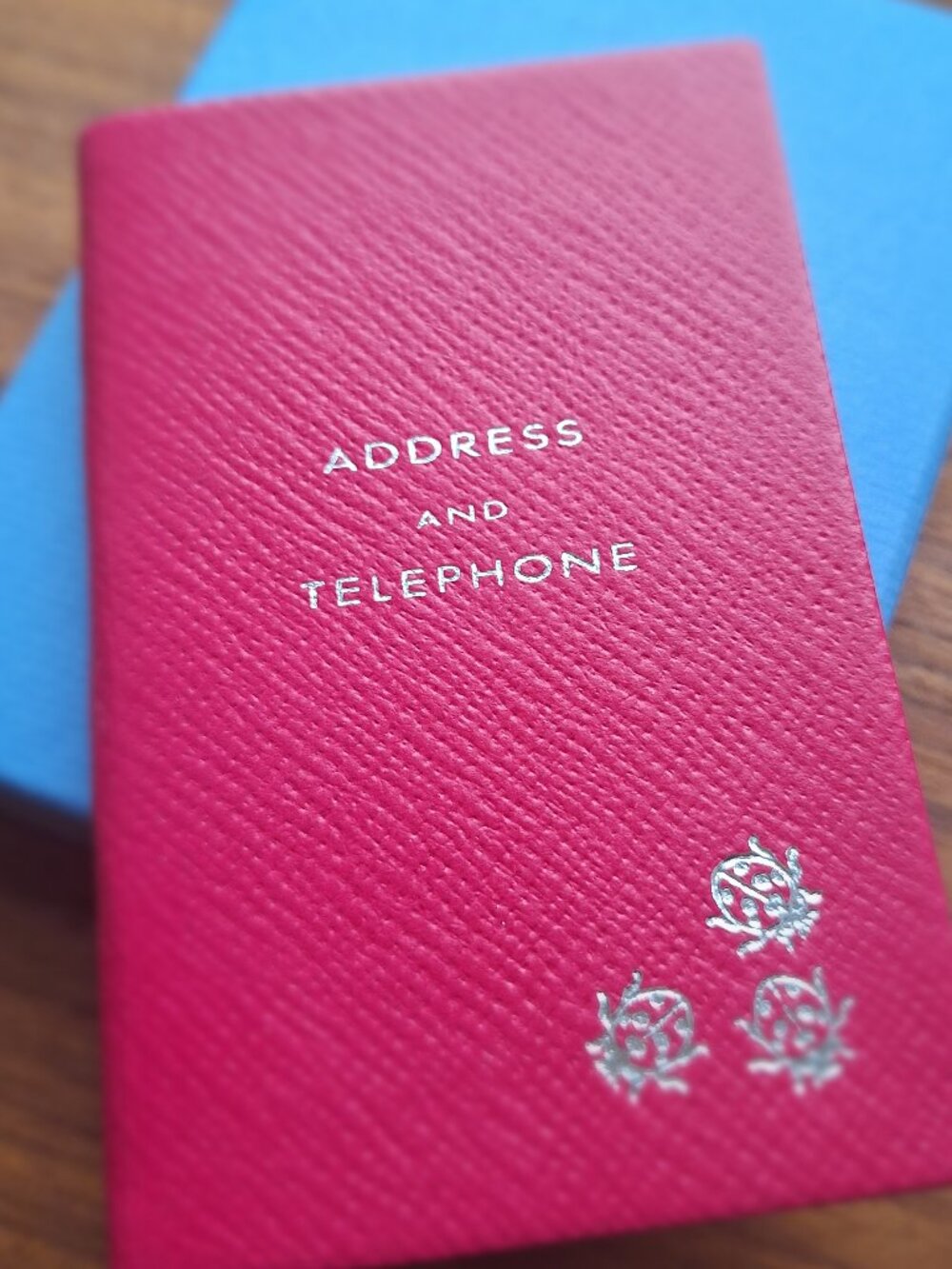 POCKET LEATHER ADDRESS AND TELEPHONE BOOK - SMYTHSON OF BOND STREET